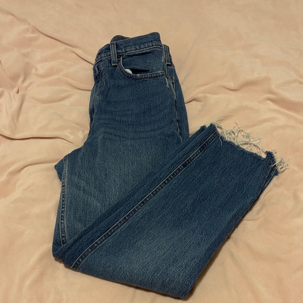 Abercrombie & Fitch Classic Blue Straight Leg Jeans